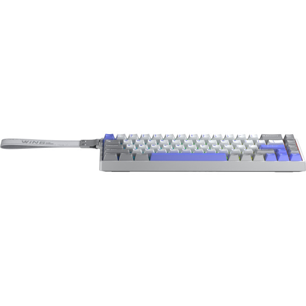 Фото - Клавиатура проводная Aula WIN68 HE Max Magnetic switch, Grey/White/Purple EN/UA (6978080504081)