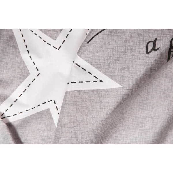 Фото - Комплект постельного белья Moon&Star Бязь Gold Люкс Gray Stars 175х210 (MS-820003017)