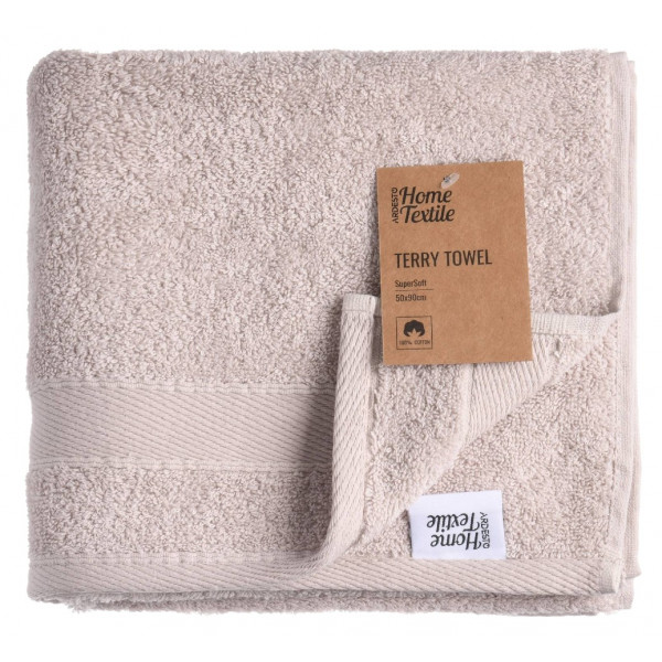 Фото - Полотенце для лица Ardesto махровое SuperSoft беж 50х90 см (ART2250NS)