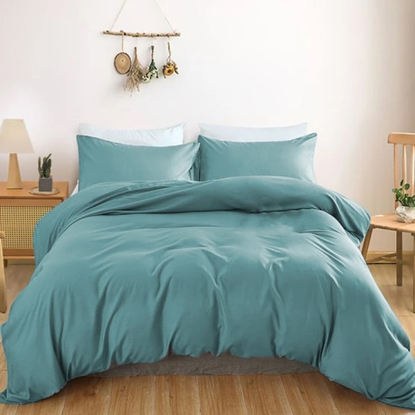 Фото - Простынь двуспальная MirSon 180x190 см Soft Touch of SATIN 015 Aquamarine (2200011283180)