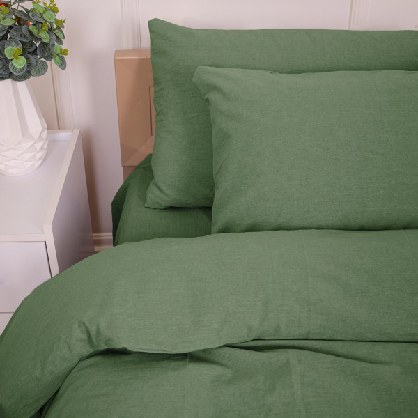 Фото - Простынь двуспальная MirSon 40-0023 Mystic Forest 180х200 см (2200009678042)