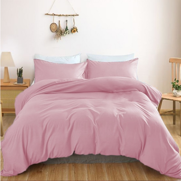 Фото - Простынь двуспальная MirSon 180х200 см Soft Touch of SATIN 003 Rose (2200011277196)
