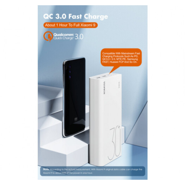Фото - Батарея мобильная Romoss 30000mah Sense8+ White (PHP30-401-02)