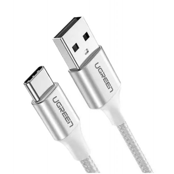 Фото - Кабель синхронизации данных UGREEN US288 USB 2.0 to USB Type-C 0.25m White (60129)