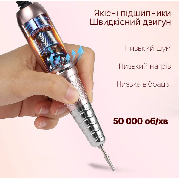 Фото - Маникюрный набор аппаратный SML Nail Sander M21 Pink