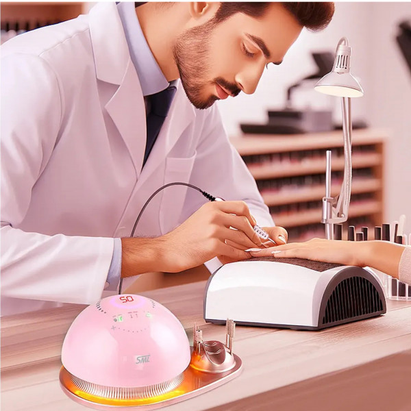 Фото - Маникюрный набор аппаратный SML Nail Sander M21 Pink