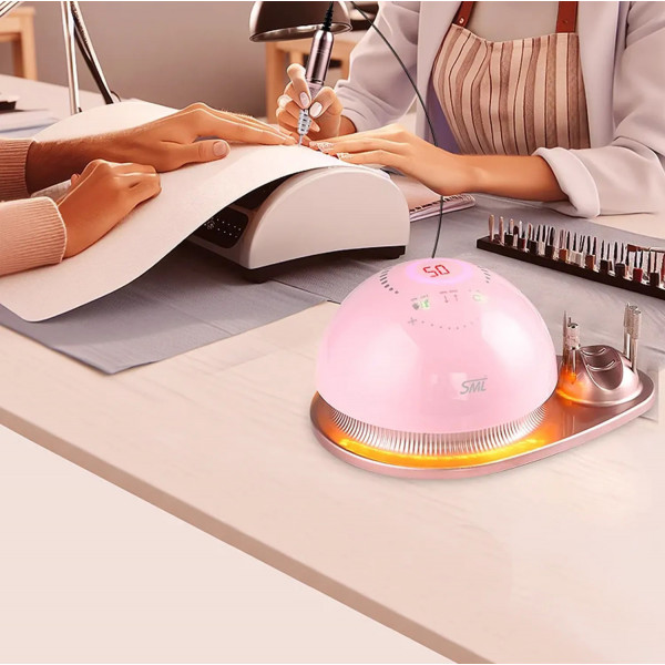 Фото - Маникюрный набор аппаратный SML Nail Sander M21 Pink