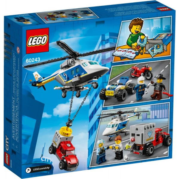 Фото - Конструктор LEGO City Погоня на полицейском вертолёте (60243)
