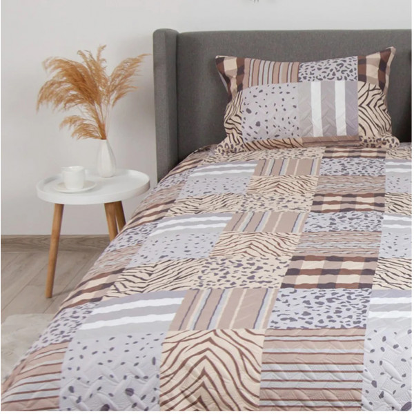 Фото - Покрывало полуторное ТЕП PROVENCE 150х210 см Сафари (4-04160_29107)