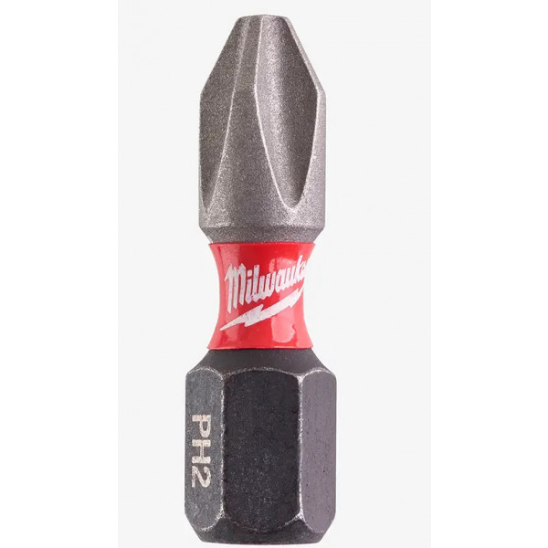 Фото - Бита для отвертки Milwaukee Shockwave PH2 25 мм 2 шт. (4932430852)