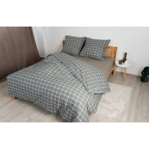 Фото - Простынь односпальная ТЕП ВДОХНОВЕНИЕ с резинкой 90х200 см Хаки (2-04020_26821)