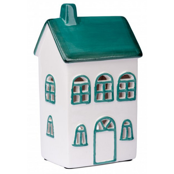 Фото - Декор New Year Novogod'ko Домик-подсвечник 17 см белый (974620)