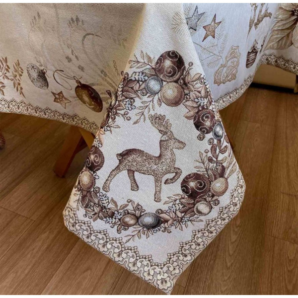 Фото - Скатерть прямоугольная Прованс 135х300 Золотые праздники (023426)
