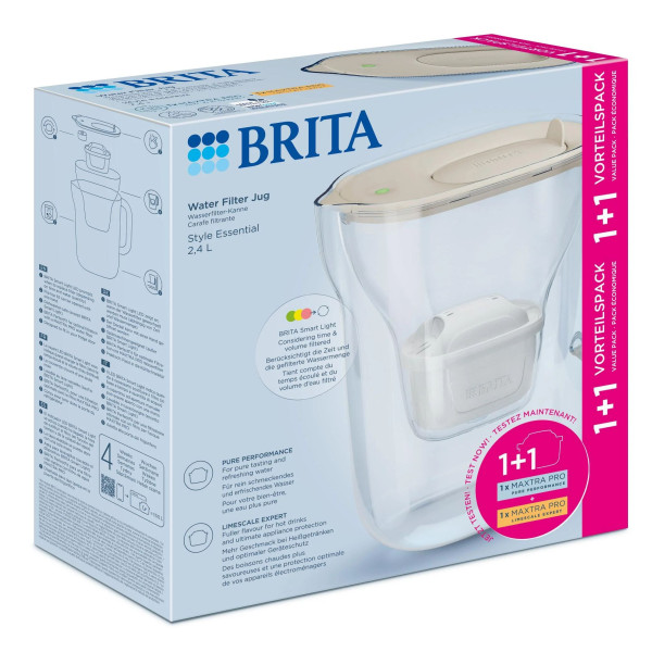 Фото - Фильтр-кувшин Brita Style Essential Mxpro песочный + 2 картриджа