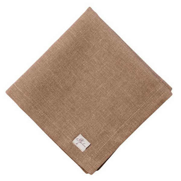 Фото - Салфетка для сервировки Прованс Корица коричневая 40х40 см (041125)