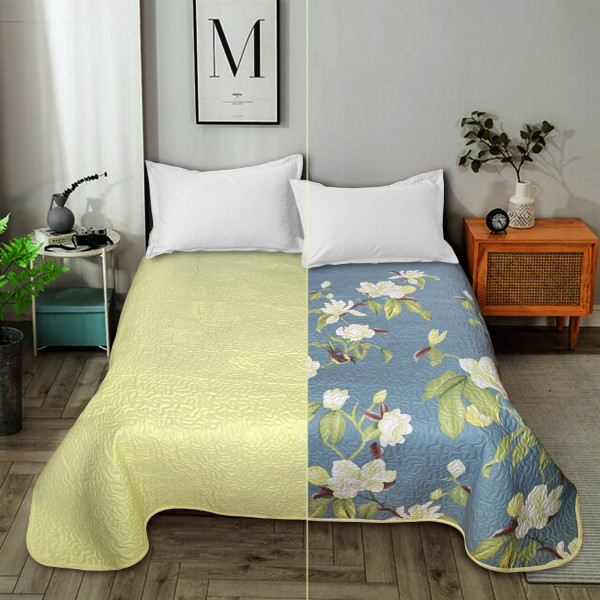 Фото - Покрывало двуспальное Zastelli двустороннее Птичка Y20955/ 12-0525 200х210 см (20461)