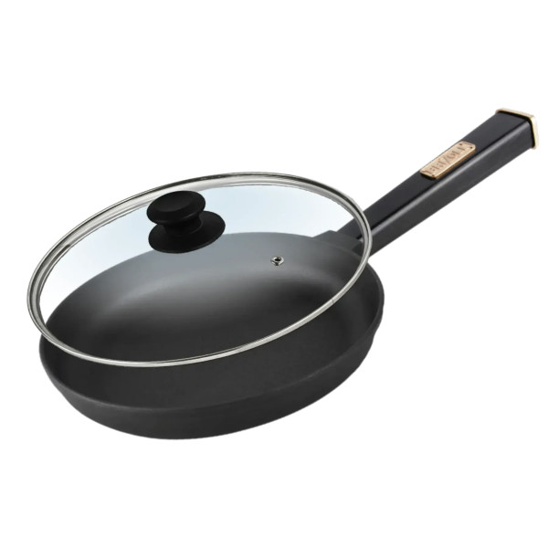 Фото - Сковорода универсальная Brizoll O2440-P1-C Optima-Black 240х46,5 мм, с крышкой