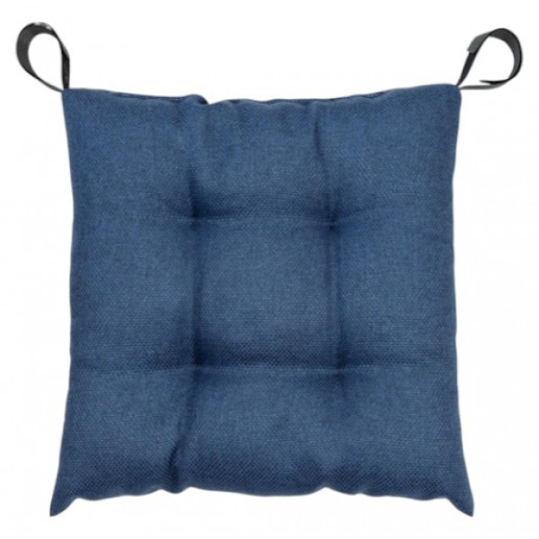 Фото - Подушка для стула Прованс LEON синяя 40х40 см (038413) Фото - Подушка для стула Прованс LEON синяя 40х40 см (038413)