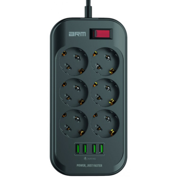 Фото - Сетевой фильтр Armorstandart A-PS64 2m Black (ARM70435)