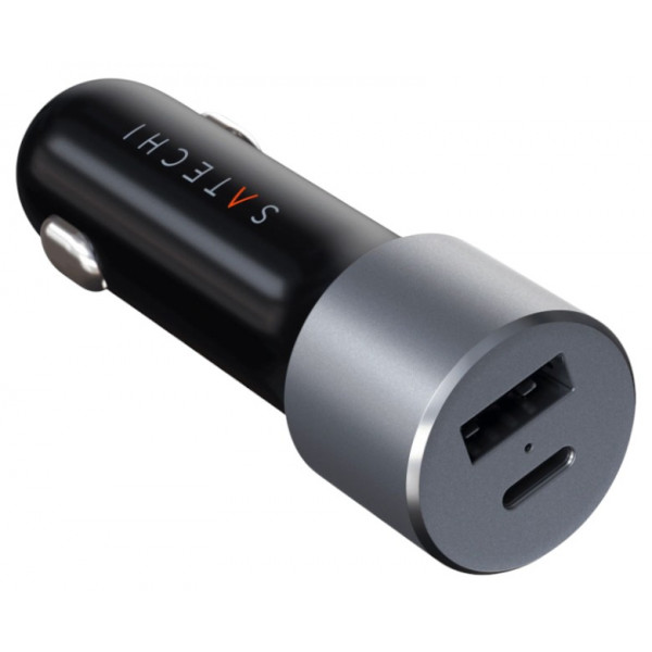 Фото - Автомобильное зарядное устройство Satechi 72W Type-C PD Car Charger Space Gray (ST-TCPDCCM) Фото - Автомобильное зарядное устройство Satechi 72W Type-C PD Car Charger Space Gray (ST-TCPDCCM)