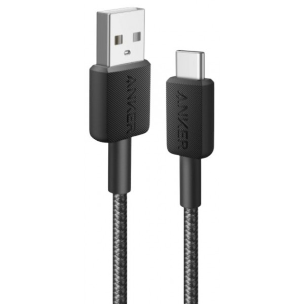 Фото - Кабель синхронизации данных Anker 322 USB-A to USB-C - 1.8m Nylon Black (A81H6G11)