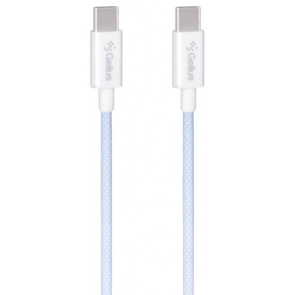 Фото - Кабель синхронизации данных Gelius iCable GP-UCN010 Type-C to Type-C 1,2 m Light Blue (99414)