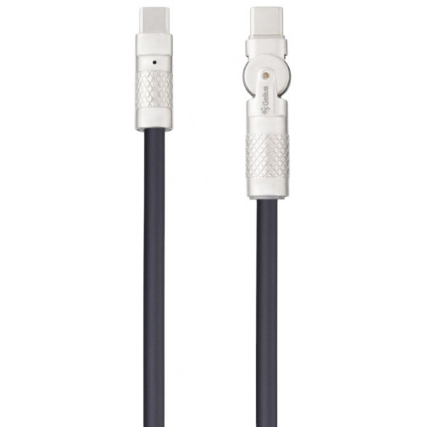 Фото - Кабель синхронизации данных Gelius NAVY GP-UCN009 Type-C to Type-C 1,2 m Black (99416)