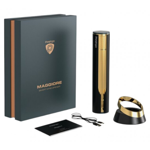 Фото - Штопор Prestigio Maggiore Smart Wine Opener Black-Gold (PWO104GD_EN)
