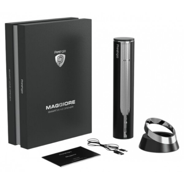 Фото - Штопор Prestigio Maggiore Smart Wine Opener Black-Silver (PWO104SL_EN)