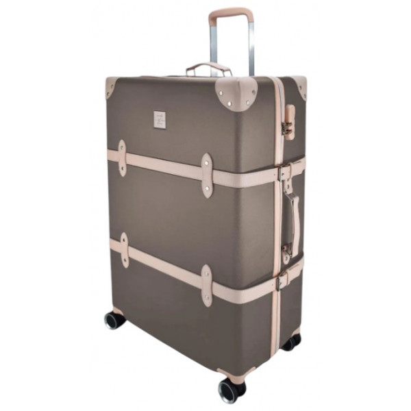 Фото - Чемодан Semi Line L Brown/Pink Cream (T5673-4) Фото - Чемодан Semi Line L Brown/Pink Cream (T5673-4)