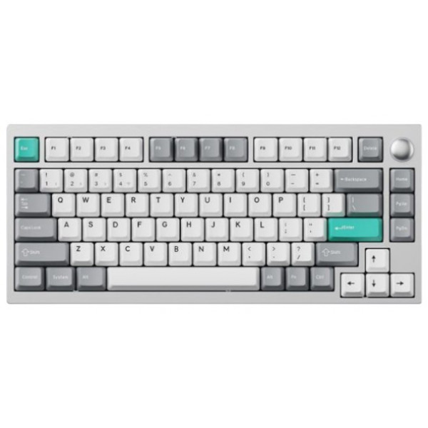Фото - Клавиатура беспроводная Lemokey P1 Pro 84Key, Keychron Super Banana, WL/BT/USB-A, QMK/VIA, Hot-Swap, EN/UKR, RGB,  Knob, Space Silver (P1P-X4-UA)