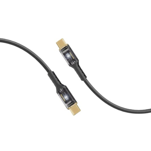 Фото - Кабель синхронизации данных Promate USB Type-C - USB Type-C (lucidline-cc200.black)