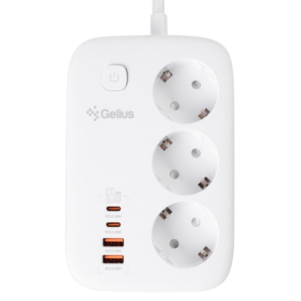 Фото - Сетевой фильтр Gelius T-Power 3р 65W 2m GP-PS-003 White (99442)