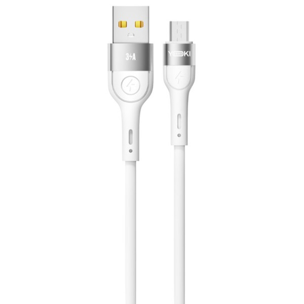 Фото - Кабель синхронизации данных YOKI EXTRA Micro 3A 0.25m White (YK-EX11)