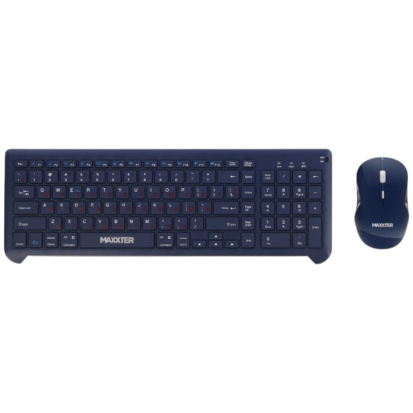 Фото - Клавиатура+мышь беспроводная Maxxter KMS-WCM-01BL-UA Фото - Клавиатура+мышь беспроводная Maxxter KMS-WCM-01BL-UA
