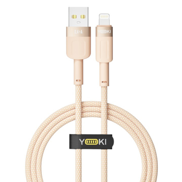 Фото - Кабель синхронизации данных YOKI STYLE YK-ST41 Lightning 2.4A 1.2m Orange