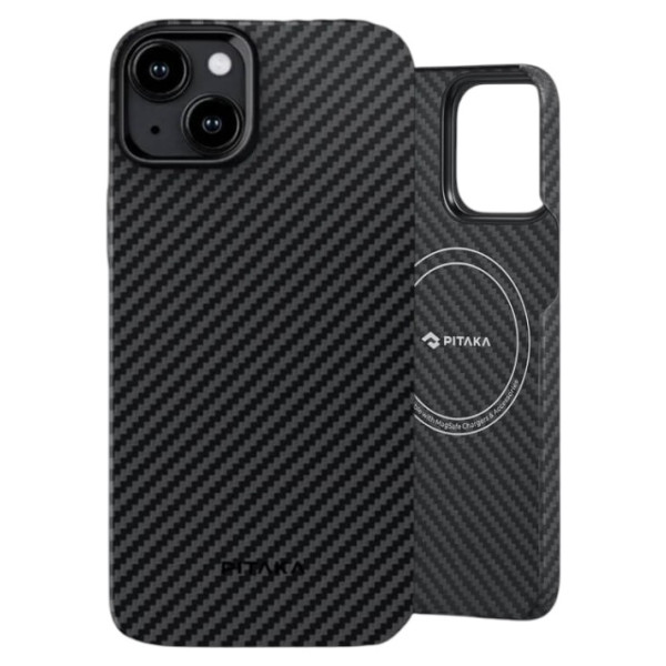 Фото - Чехол для смартфона Pitaka MagEZ Case 4 Twill 1500D Black/Grey for iPhone 15 Plus (KI1501M) Фото - Чехол для смартфона Pitaka MagEZ Case 4 Twill 1500D Black/Grey for iPhone 15 Plus (KI1501M)