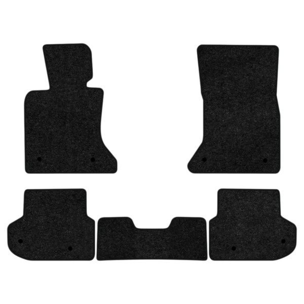 Фото - Коврики ворсовые в салон авто EVAtech Standard для BMW 5 Series (F10) (xDrive) Restyling Electric seats 2013-2017 6 поколение Sedan EU черный кант BM11058CB5BW8VEB