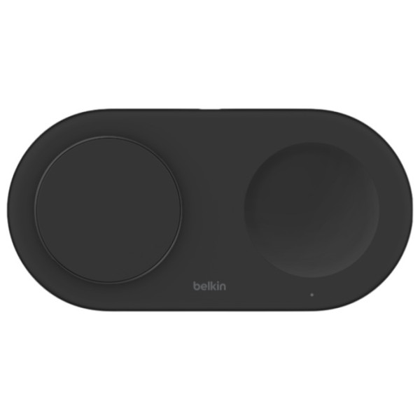 Фото - Беспроводное зарядное устройство Belkin 2в1 15Вт Pad Qi2 Black (WIZ021VFBK)