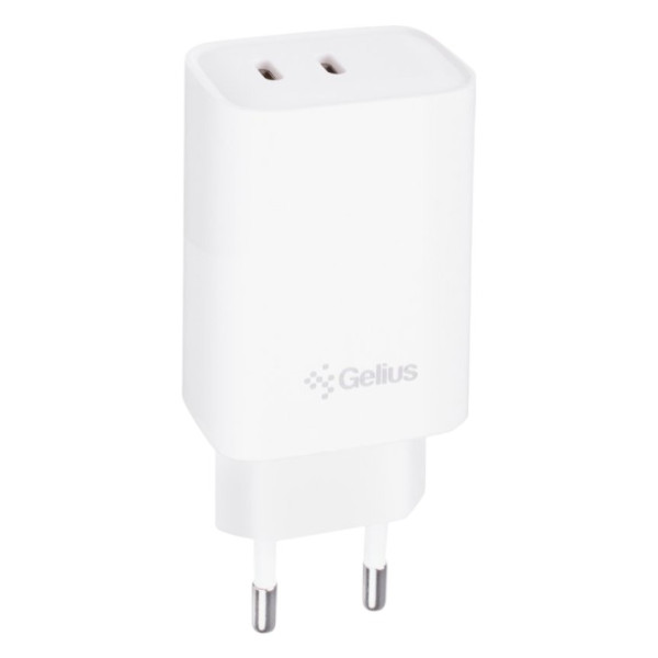 Фото - Сетевое зарядное устройство Gelius Dos GP-HC062 40W 2Type-C White (99740)