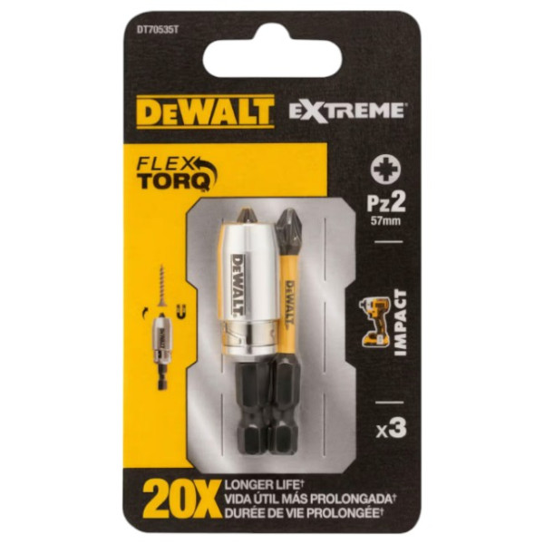 Фото - Набор бит для отвертки DeWALT IMPACT TORSION 2 шт. (DT70535T) Фото - Набор бит для отвертки DeWALT IMPACT TORSION 2 шт. (DT70535T)