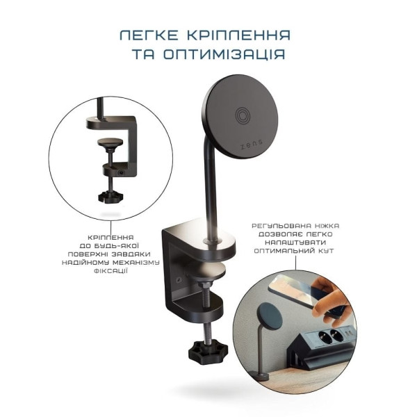 Фото - Беспроводное зарядное устройство Zens Office Charger Mount Pro 2 Wireless Black (ZESC19B/00)