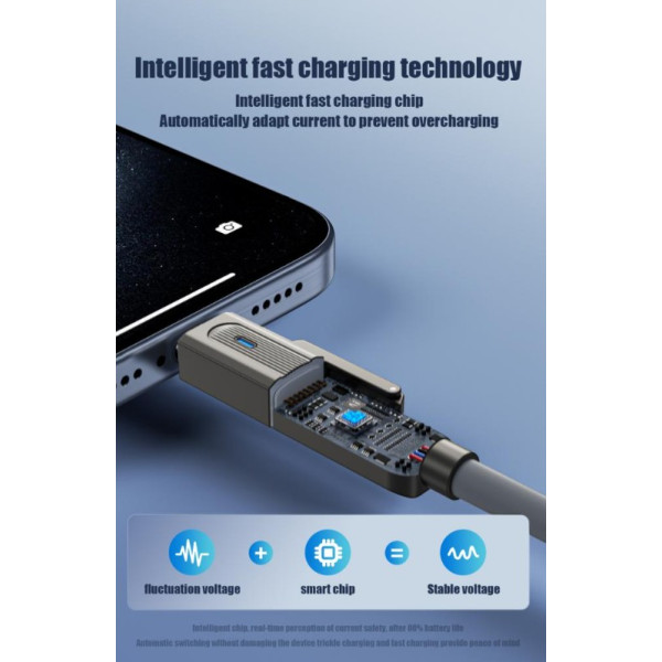 Фото - Кабель синхронизации данных XO Zinc Alloy Silicone Type-C/USB-A to TYPE-C/Lightning 4-in-1 60W 1m (NB275_4-in-1_Gray)