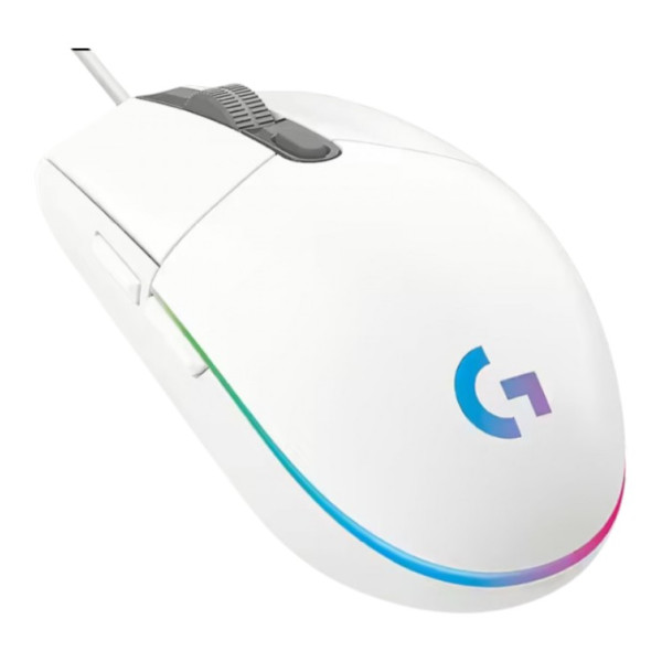 Фото - Мышь проводная игровая Logitech G102 Lightsync USB White (910-005809)