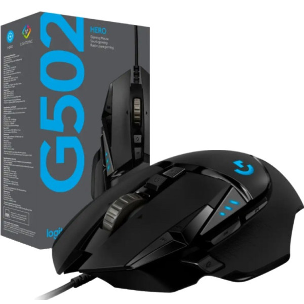 Фото - Мышь проводная игровая Logitech G502 Hero High Performance Black (910-005474)