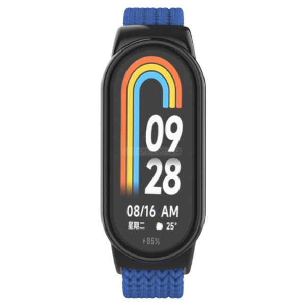 Фото - Ремешок для фитнес-браслета Armorstandart Braided Solo Loop for Xiaomi Smart Band 10/9/8 Blue (ARM86880)