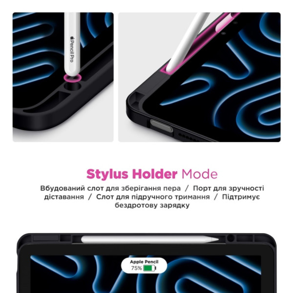 Фото - Чехол для планшета Armorstandart Y-Type PEN for Samsung Galaxy Tab A9+ Black (ARM85500)