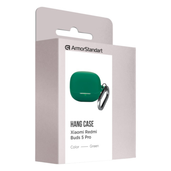 Фото - Чехол для наушников Armorstandart Hang Case for Xiaomi Buds 5 Pro Green (ARM84517)