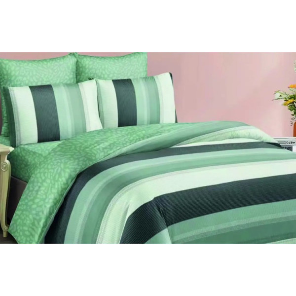 Фото - Комплект постельного белья Versailles Зеленая полоска (VS-BM2.0-105) Фото - Комплект постельного белья Versailles Зеленая полоска (VS-BM2.0-105)