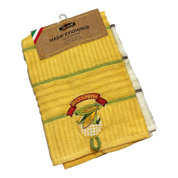 Фото - Набор полотенец Zastelli Редис-кукуруза махровые для кухни 40х60 см 4 шт. (21212) Фото - Набор полотенец Zastelli Редис-кукуруза махровые для кухни 40х60 см 4 шт. (21212)